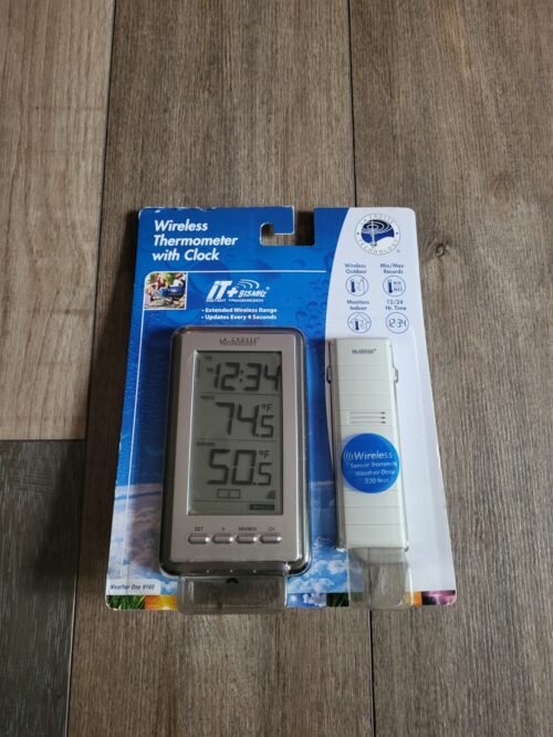 La Crosse Technology Wireless Thermometer with Clock Weather One 9160 New Sealed