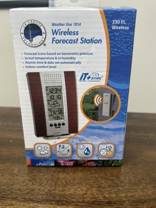 La Crosse Technology Wireless Weather Forecast Station WS-7014CH-IT- NEW