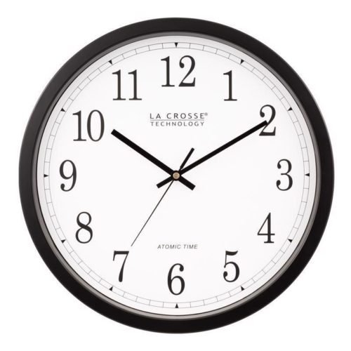 La Crosse Technology WT-3143A Analog Atomic Wall Clock 14 L x 14 W in.