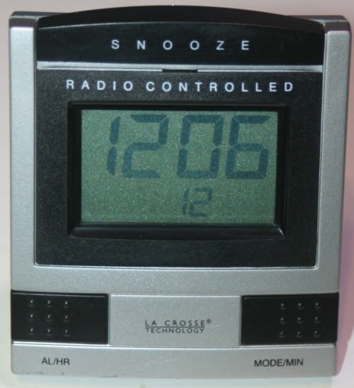 La Crosse WT-2171U Digital Travel Alarm Clock, Radio Controlled Atomic Time