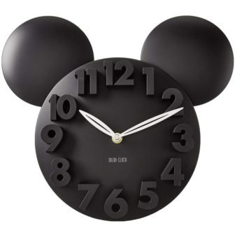 Lake Front Black Mickey Modern Design Big Digit 3D Wall Clock Home...