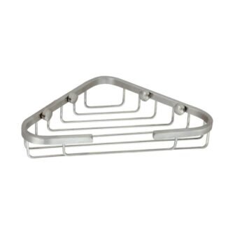 Large 6 in. x 6 in. Stainless Steel Corner Soap Basket in...