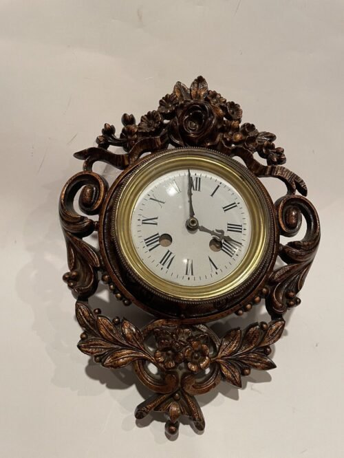 LARGE ANTIQUE ORNATE Formal WALL CLOCK