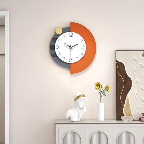 Large Decorative Modern Wall Clocks for Living Room Decor,Battery Operated