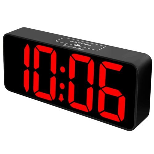 Large Digital Alarm Clock Big Numbers for Seniors & Visually Impaired, 9 Inch...