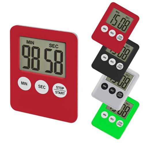 Large Digital LCD Kitchen Cooking Timer Magnetic Count-Down Up LCD Clock Alarm