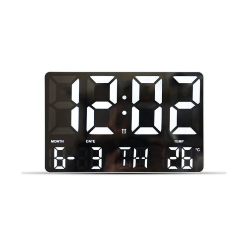 Large Digital LED Wall Clock Jumbo Display with Calendar Temperature Desk Clock