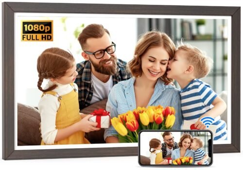Large Digital Picture Frame 21.5-inch Electronic Photo Frame, 1080P FHD Smart...