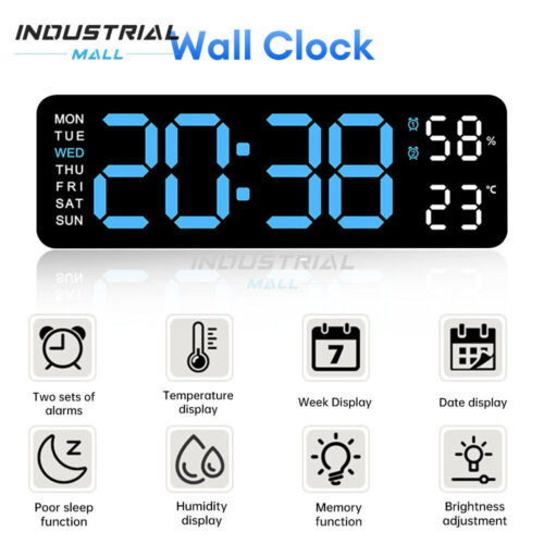 Large Display Digital Alarm Clock Temperature Display Clock Electronic Clock