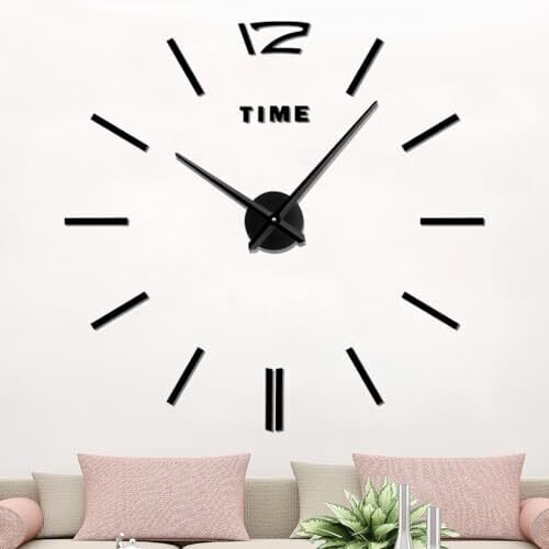 Large DIY Wall Clocks for Living Room Decor Decorative Wall Clocks Battery Op...