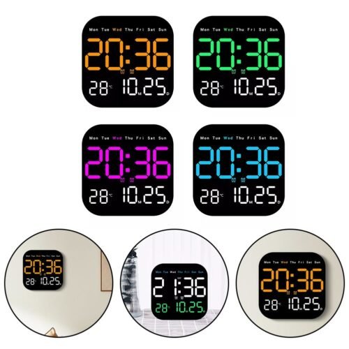 Large Remote Control Digital Day Countdown Alarm Clock Countdown Display