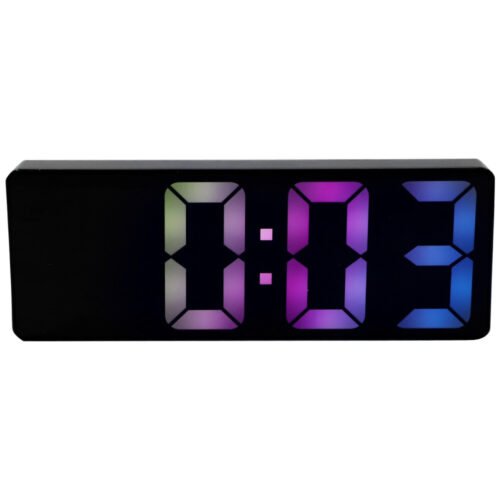 Large Screen Electronic Clock Travel Digital Alarm for Bedroom Loud
