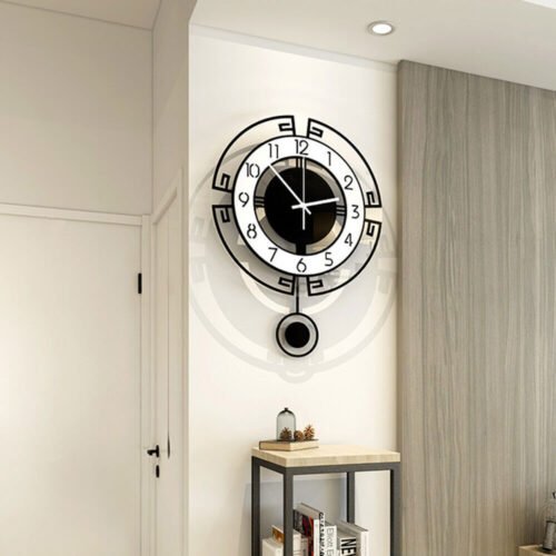 Large Swing Wall Clocks Modern Nordic Fashion Silent Pendulum Clock Living Room