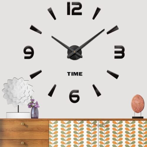 Large Wall Clock Battery Operated DIY Wall Clock for Modern Decorative Living...