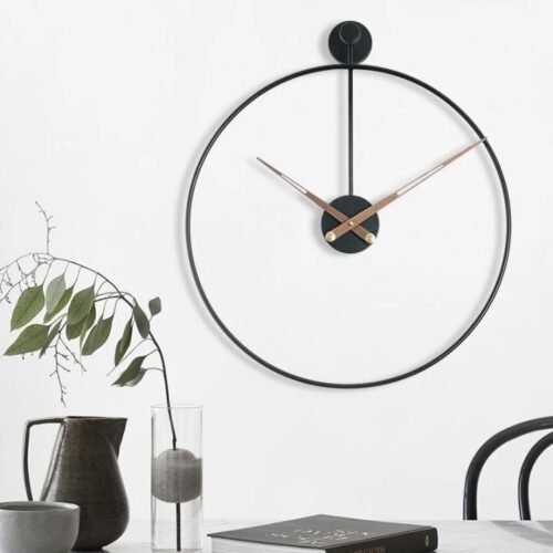 Large Wall Clock Big Giant Open Face Metal Dial 3d Simple Wall Decoration