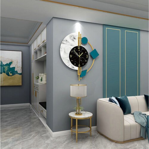 Large Wall Clock Modern Digital Art Design Creative Decor For Office Home Shop