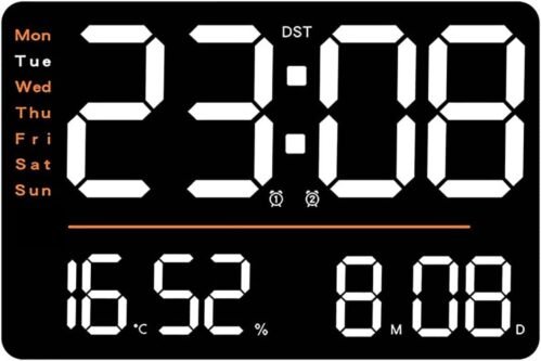 Large Wall Clock Timer LED Digital Electronic Alarm Clock For Gym Home Decorate