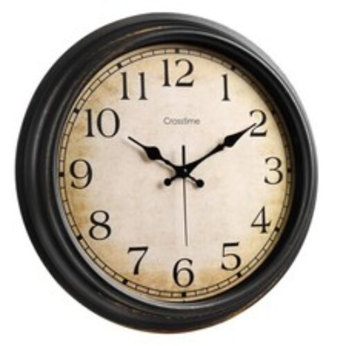 Large Wall Clock,Vintage Style,Battery Operated Silent Non-Ticking Classic Wa...