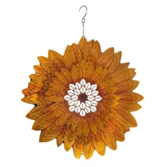 Laser Cut Sunflower Metal Spinner