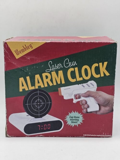 LASER Gun TARGET ALARM CLOCK BY WEMBLEY BLAST AWAY
