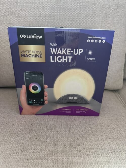LaView White Noise Machine Wake Up Light RGB Color Light Smart Alarm Clock New