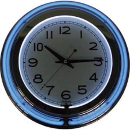 Lavish Home Retro Neon Wall Clock - Battery Operated Wall Clock Vintage Bar G...