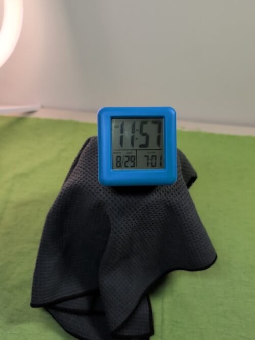 LCD Digital Alarm Clock Equity by La Crosse Soft Cube Pre-owned