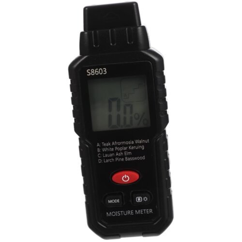 LCD Display Moisture Meter for Wood Paper Wall Portable Digital Hygrometer