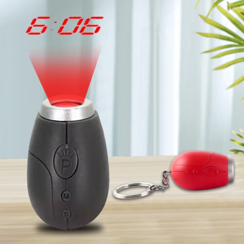 LCD Voice Talking LED Digital Projection Alarm Clock Time Temperature Projector