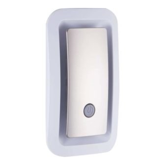 LED Brushed Nickel Amber Glow SleepLite Night Light