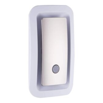 LED Brushed Nickel Amber Glow SleepLite Night Light