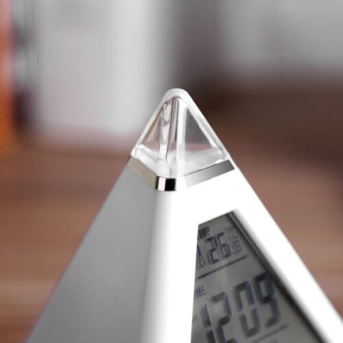 LED Color Changing Digital LCD Alarm Clock Thermometer Night Light Desktop Table
