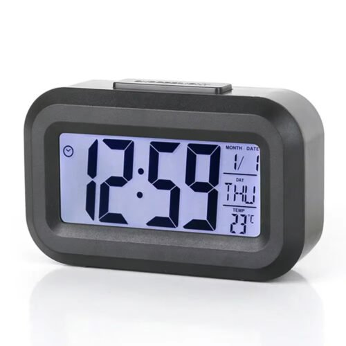 Led Digital Alarm Clock Backlight Data Times Calendar Desktop Multi-Function Ele