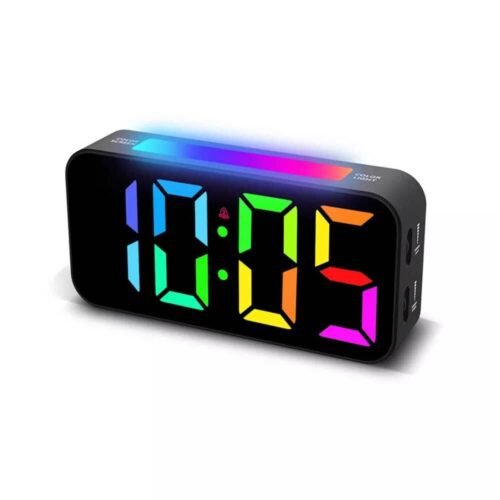 LED Digital Alarm Clock with Bed Shaker & Night Light for Heavy Sleepers