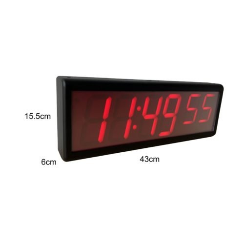 LED Digital WiFi Clock, GPS Time Server Synchronized, Automatic DST Reset