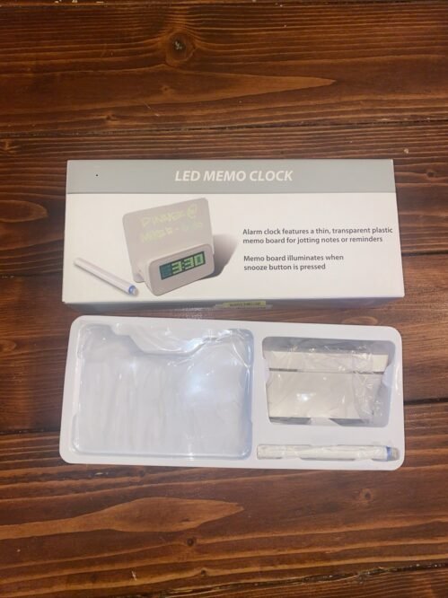 LED Memo Alarm Clock NIB