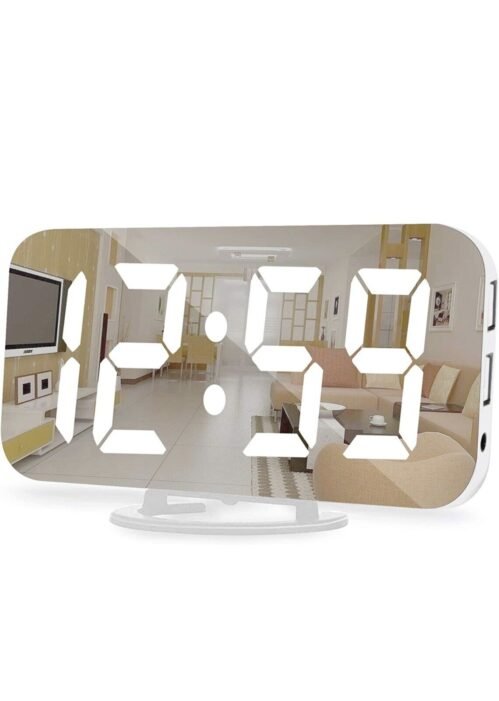 LED Mirror Multifunction Alarm Clock Brand New in Box
