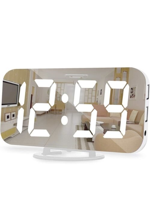 LED Mirror Multifunction Alarm Clock Brand New in Box