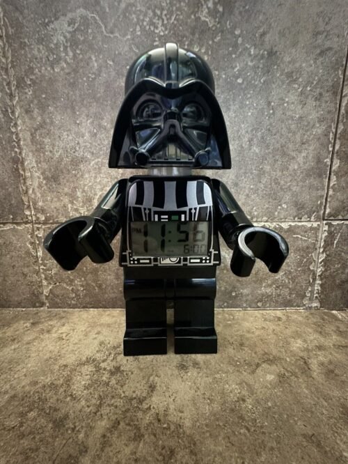 LEGO Darth Vader Minifigure Alarm Clock Star Wars Decor-Tested Works 9 inch Tall