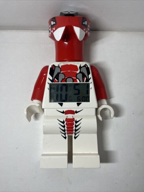Lego Ninjago Snake Head 9 ” Mini Figure Fang Suei 2012 Digital Alarm Clock image