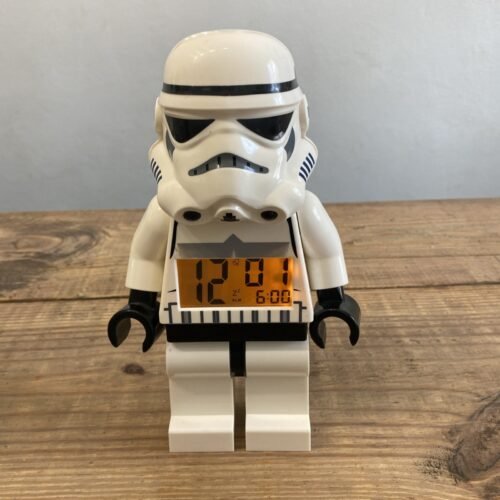 Lego Star Wars 9" Storm Trooper Minifigure Battery-Operated Alarm Clock **WORKS*
