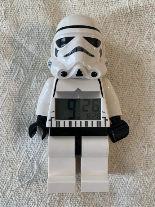 Lego Star Wars Stormtrooper Digital Alarm Clock 2011 9 Inches Tall Works