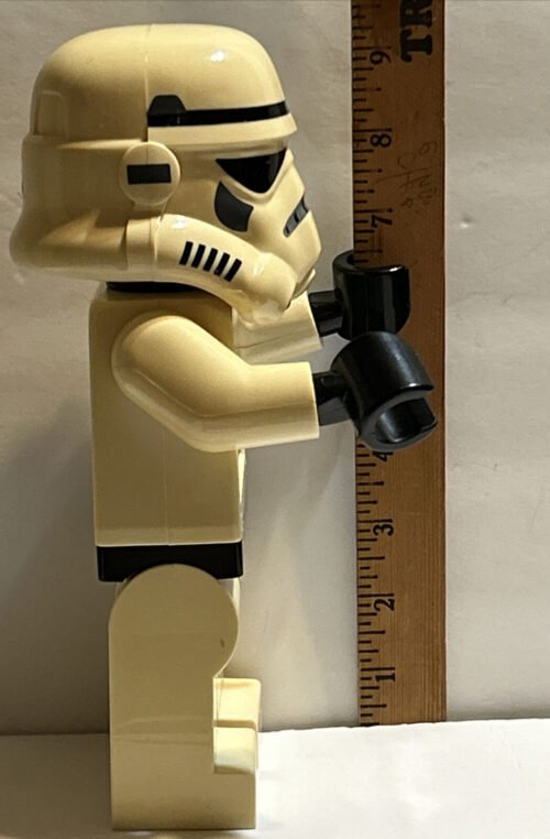 Lego Star Wars STORM TROOPER Digital Alarm Clock Lights Up, Moveable 10" Tall
