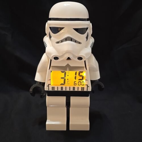 LEGO Star Wars Storm Trooper Digital Alarm Clock Minifigure 9" Works No Box