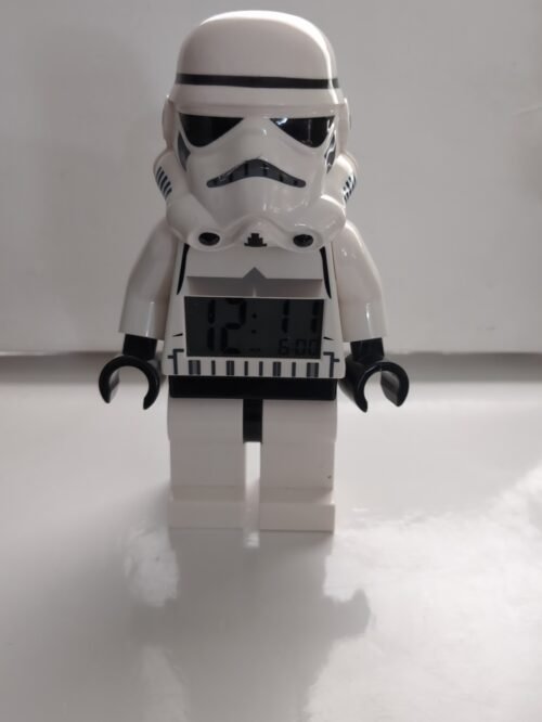 LEGO Star Wars Storm Trooper Digital Alarm Clock Minifigure Moveable 2013 Toy