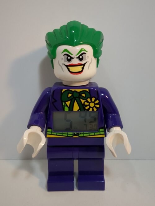 Lego The Joker Alarm Clock 2013 Minifigure DC Super Heroes Purple Batman Works