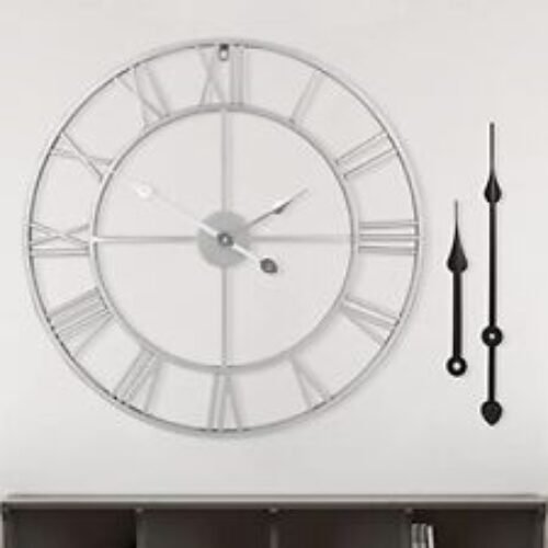 LEIKE Large Modern Metal Wall Clocks 60CM / 24 Inch Assorted Sizes , Colors