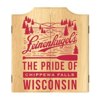 Leinenkugel Pride Dart Board Cabinet Set