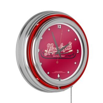 Leinenkugel's Red Logo Lighted Analog Neon Clock