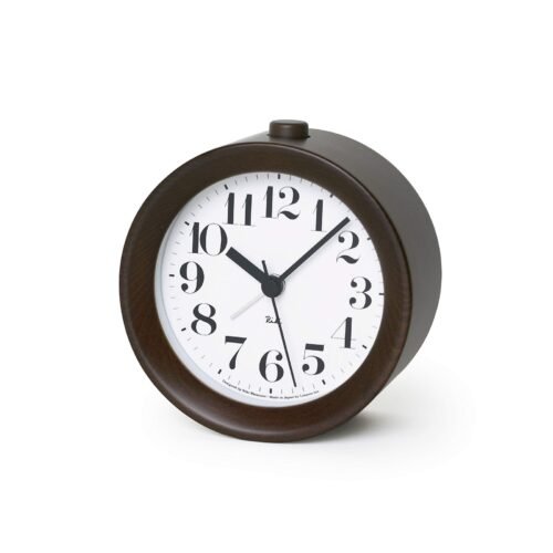 Lemnos Alarm Clock Riki Alarm Clock Brown WR09-15 BW WR09-15 BW from Japan
